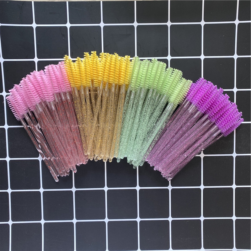 Wholesale Eyelash Tool Brush Disposable Custom Eyelash Glue Brush Mascara Wands Private Label