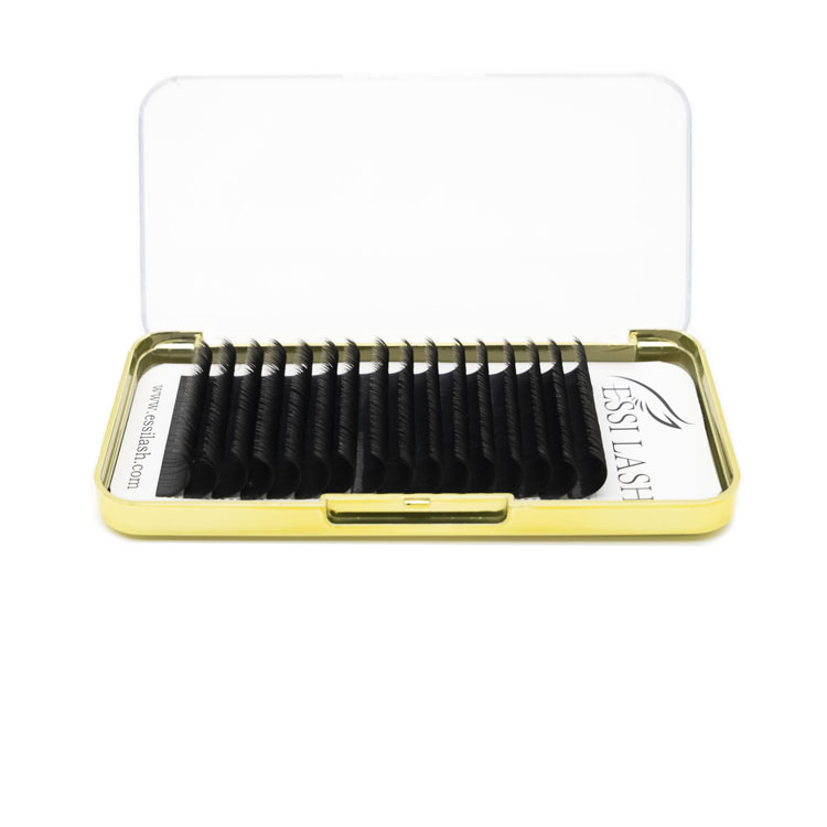 ESSI New Soft OEM Custom Eyelashes Packing Silk Lashes Faux Mink Lashes Synthetic Hair CC Curl Easy Fan For Salon