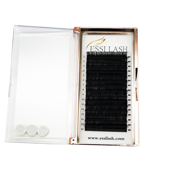 Handmade Technician Wholesale D Curl Volume Fanning Eyelash Extension Mink Cashmere Korean PBT Silk Private Label Lashes Individual