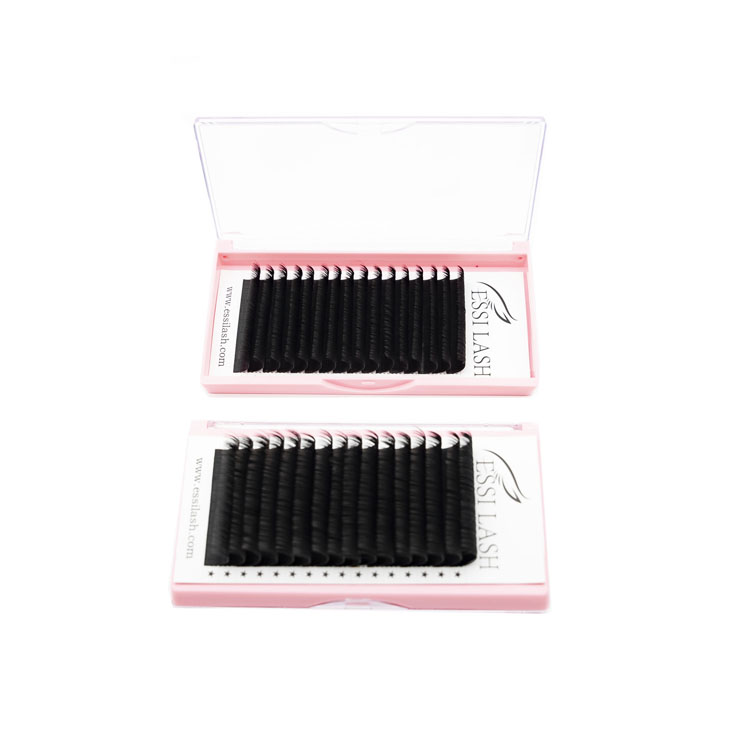 ESSI Rose Gold White Volume Private Label Synthetic Products Custom Packaging Box Price Best Easy Fan Lashes