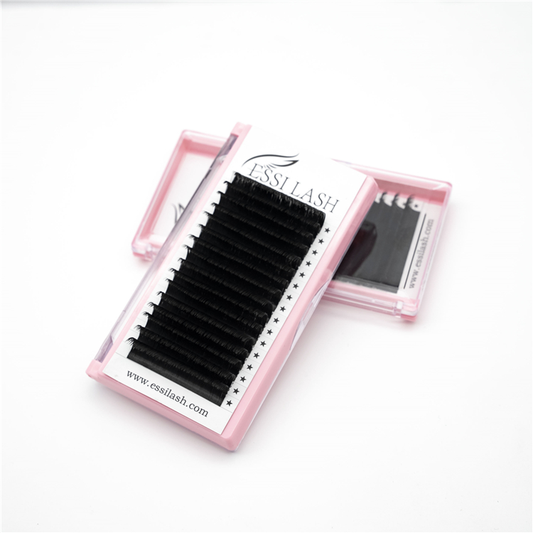  Manufacture Private Label Faux Mink Eyelash Extension High Quality Salon Use D Curl Individual I Lash 