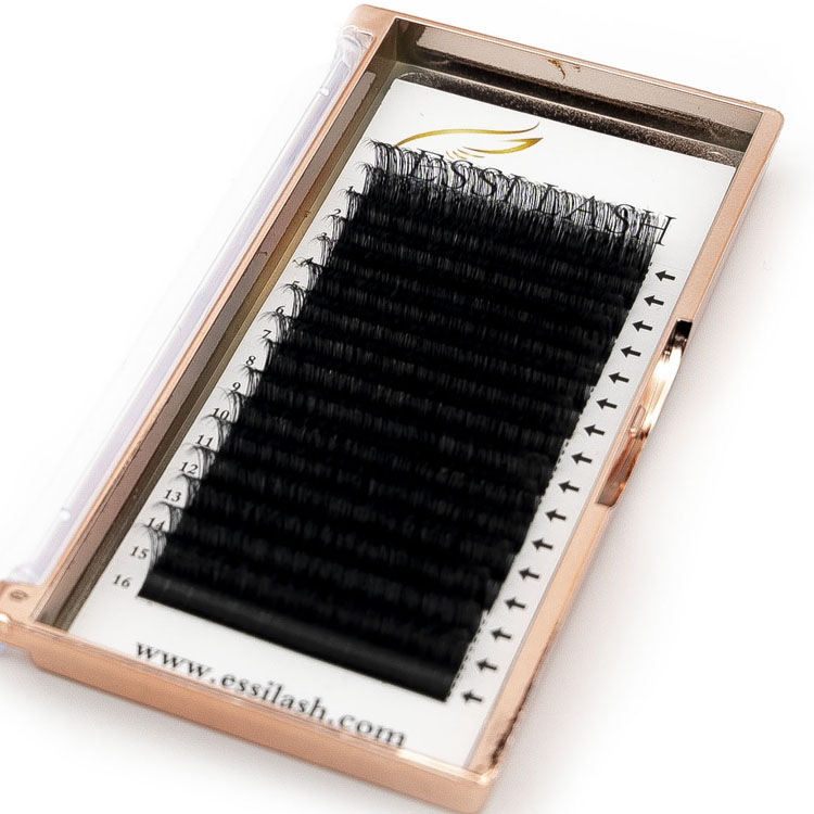 Best Individual Easy to Make Fans Russian Silk Volume Lash Diamond Dark Matte Black Eyelashes Extensions Price