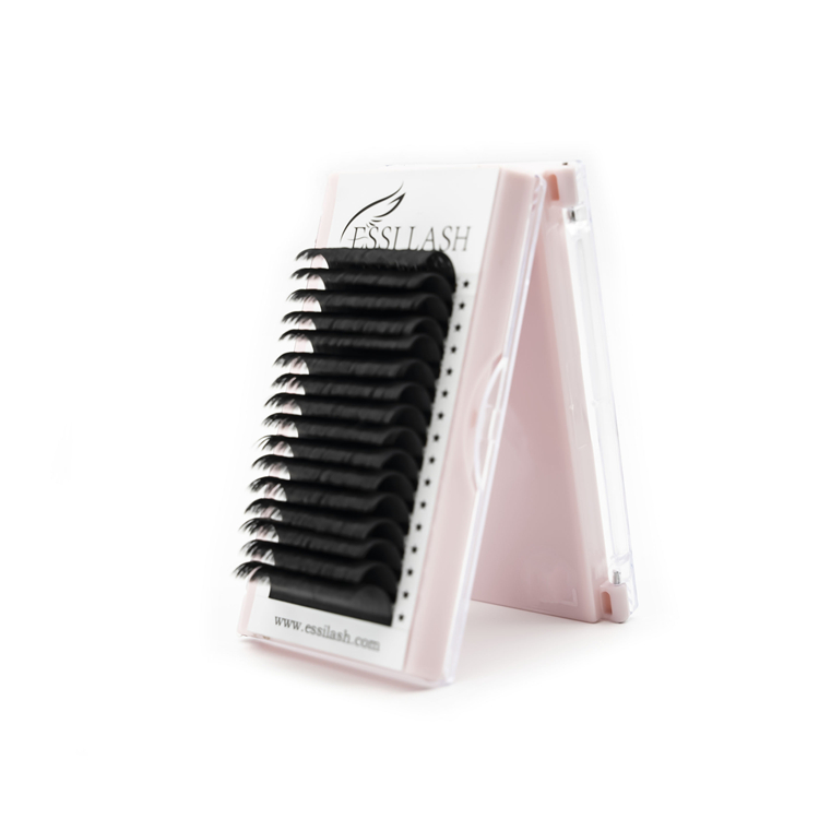 Top Korean PBT Fibers Natual Individual Thickness Lashes Extension Mix Tray Blooming Lashes Easy Fanning Eyelash Extension