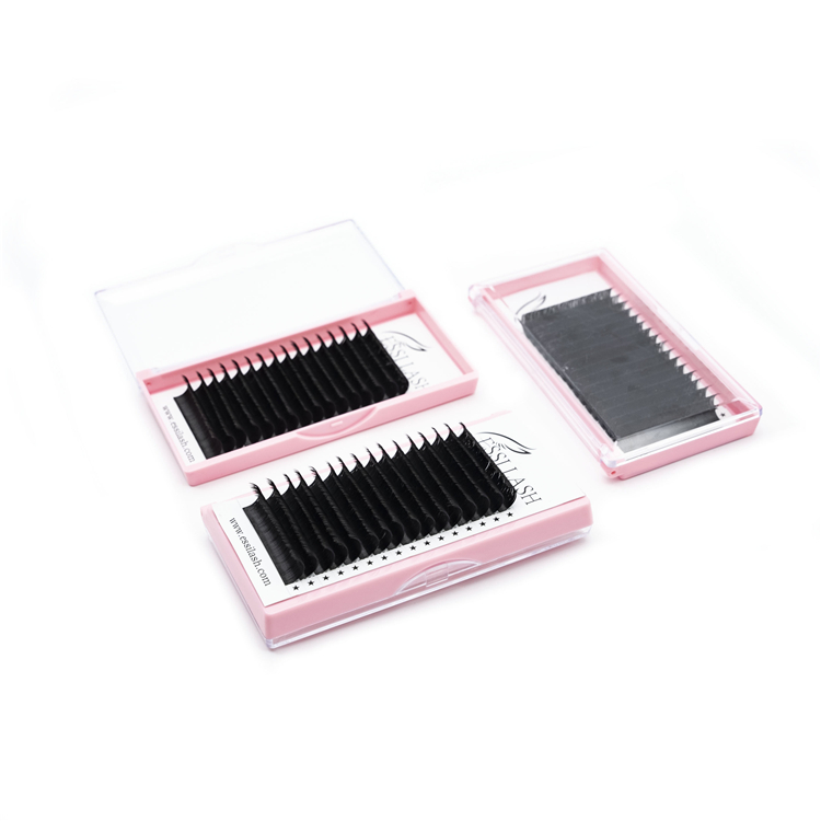  Manufacture Private Label Faux Mink Eyelash Extension High Quality Salon Use D Curl Individual I Lash 