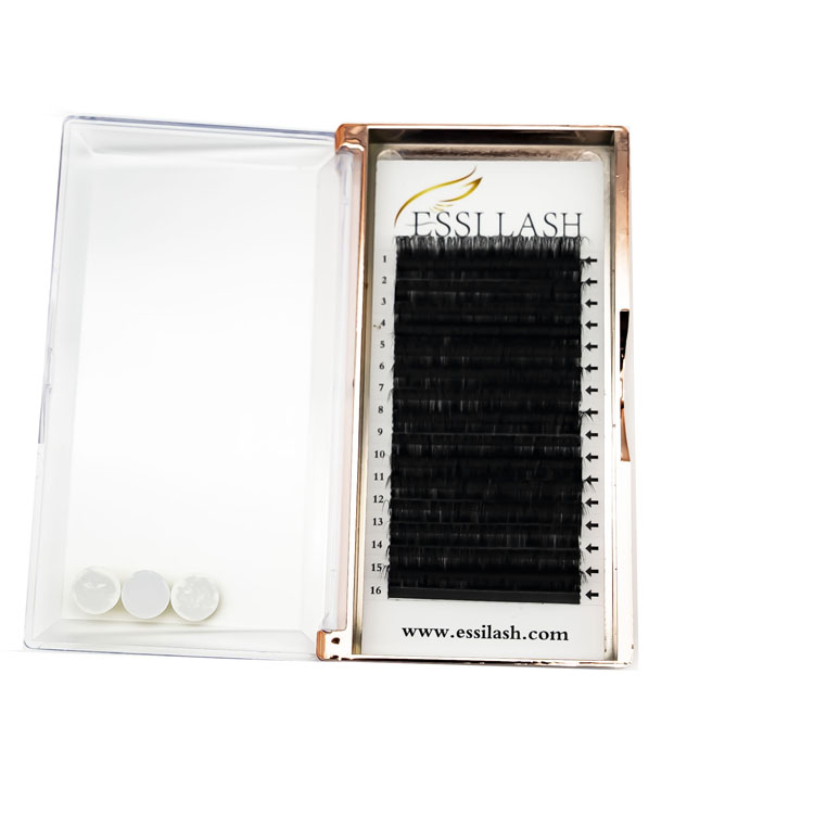 Best Individual Easy to Make Fans Russian Silk Volume Lash Diamond Dark Matte Black Eyelashes Extensions Price