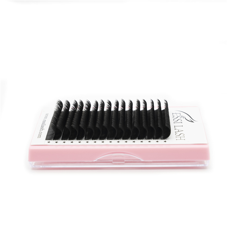 ESSI Japanese One Touch Fan Logo Practice Premium Sable Products Wholesale Velvet Volume Easy Blooming Eyelash Extension