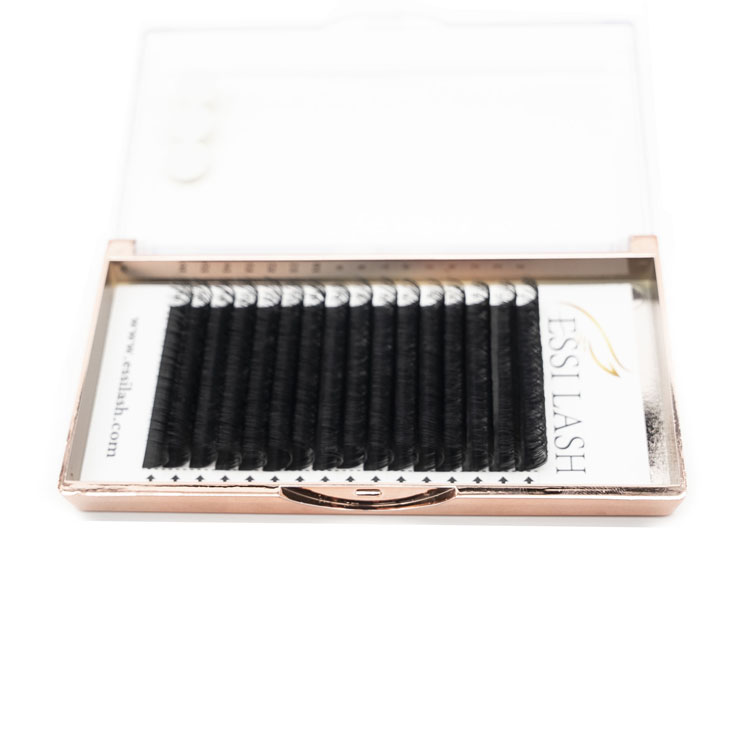 Best Individual Easy to Make Fans Russian Silk Volume Lash Diamond Dark Matte Black Eyelashes Extensions Price